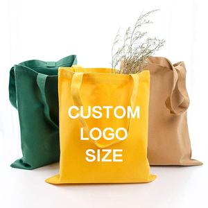 Custom Logo Canvas Eco-Friendly Recyclable Shopping Grocery <b>Tote</b> Cotton Dust <b>Tote</b> Bag with Customizable Size & Color - Product Image 1