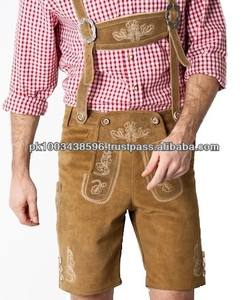 Trachten Lederhosen Kurz braun - Oktoberfest Lederhose <b>Hotpants</b> Bavarian - Product Image 5