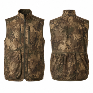 Gilet de chasse camouflage MEGAMAPLE pour homme, sans manches, en softshell respirant, polyester, décontracté, pour l'extérieur, imprimé numérique, automne - Product Image 1