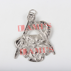 Custom Metal Lodge Officers <b>Collar</b> Jewel Stewards Silver Plated Masonic Regalia Medal Traditional Style Jewel - Product Image 2