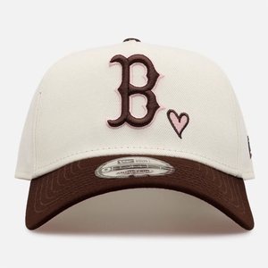 Casquette de baseball Mawra personnalisée vintage marron à 5 panneaux, broderie 3D en relief, patch latéral à pois, ajustable, en toile de coton, visière incurvée, sport - Product Image 1