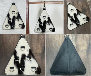 Porte-serviettes mural rustique en cuir de vachette véritable personnalisé, support pour foulards et chiffons, organisateur de serviettes de cuisine, décoration intérieure - Product Image 3