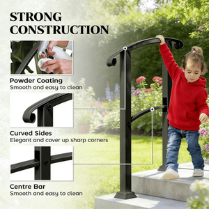 Assistive Devices Durable <b>Metal</b> <b>Handrails</b> - Product Image 6