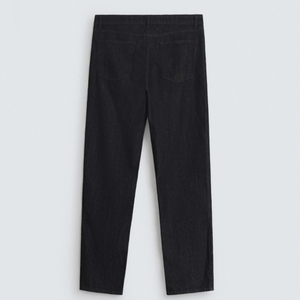 Men's Women's <b>Light</b> <b>Black</b> Loose Fit Denim Jeans Casual Washed Wide Leg Style Summer Wear Denim Jacket Pant Baggy Styles - Product Image 2