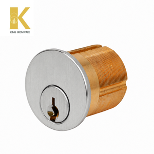 Cilindro de Cerradura de Embutir de 32 mm con Llave SX, Cromado Satinado, Estándar Americano, Herrajes de Seguridad para Puertas - Product Image 5