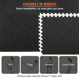 Tappetini in schiuma EVA ad incastro spessi 0,56 mm, 6 pz, piastrelle in gomma a puzzle 24x24, pavimentazione protettiva per allenamento ed esercizio fisico - Product Image 6