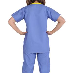 2026 Hot Sale Comfortable Polyester Spandex High Quality Customizable Hospital <b>Scrub</b> <b>Sets</b> for Men Women Nursing Use OEM Service - Product Image 4