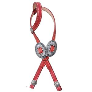 Cabecera de cuero ecuestre de una oreja de calidad superior al mejor precio para montar a caballo - Product Image 1