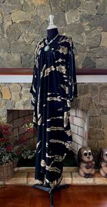 ชุดเดรสคาฟทันผ้าเรยอนย้อมสีแบบชิโบริ ไซส์พลัส ชุดคลุมสำหรับพักผ่อน สวมใส่สบายสไตล์โบโฮ ชุดลำลองสำหรับผู้หญิง - Product Image 5