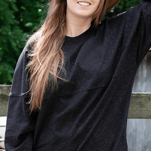 Camisetas Oversize de Mujer Estilo Hombro Caído para Venta, Nuevo Diseño Otoño Invierno, Sudadera Lisa de Mujer - Product Image 3