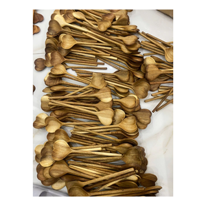 Acacia Wood Household <b>Spoon</b> Wooden Kitchen Cooking Mixing <b>Serving</b> Accessory Vietnam Supply - Product Image 4