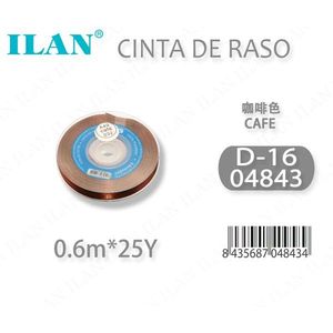 ริบบิ้นผ้าซาติน 0.6 ม. 25 หลา สีคาเฟ่ D-16 04843 - Product Image 3