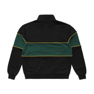 OEM Service Winter Half <b>Zip</b> Sweatshirts High Quality Applique Embroidery Plain Dyed Stand Collar Breathable Men's <b>Zip</b> <b>Up</b> <b>Hoodies</b> - Product Image 3