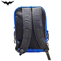 Sac à dos de sport décontracté géométrique scintillant, personnalisable avec logo d'équipe, bleu pailleté, unisexe, résistant à l'eau, grande capacité