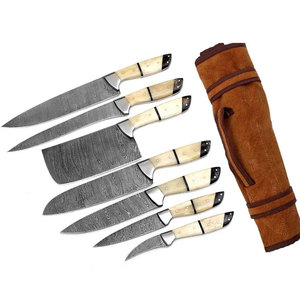 Ensemble de couteaux de cuisine en acier Damas de qualité supérieure, collection complète pour chefs professionnels, cuisines, restaurants, traiteurs - Product Image 1