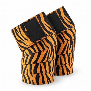 Genouillère de compression unisexe antidérapante en néoprène polyester élastique de qualité supérieure pour la musculation et la gym - Product Image 1