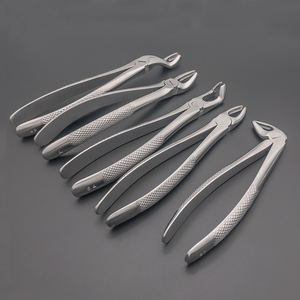 Pinzas de Extracción Dental de Acero Inoxidable de Alta Calidad OEM, Instrumento Quirúrgico Manual Reutilizable de Clase I, Logotipo Personalizado de Fábrica - Product Image 5