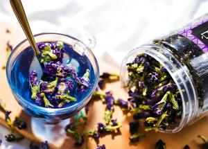 EXPAD Butterfly Pea Flower Powder Mixed Dried Southeast Asia Herbal Organic <b>Slimming</b> <b>Tea</b> Beverage Ingredient Bulk Supply Vietnam - Product Image 4