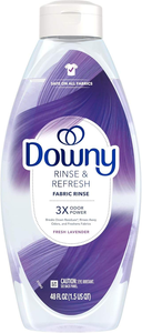 Downy RINSE & REFRESH Eliminador de Olores para Ropa y Suavizante de Telas, Lavanda Fresca, 48 fl oz, Seguro para TODAS las Telas, Suave para la Piel - Product Image 6