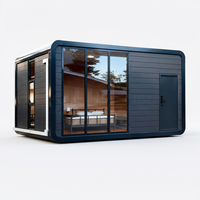 WELLCAMP Villa préfabriquée de luxe, cabane de glamping moderne, maison modulaire portable, maison d'hôtes mobile pour Airbnb et complexes hôteliers