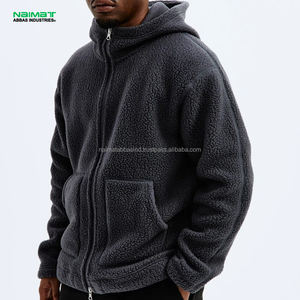 เสื้อฮู้ดมีซิปสำหรับผู้ชาย, เสื้อฮู้ดมีซิปเต็มตัวสำหรับผู้ชายเสื้อกันหนาวผ้าฝ้าย100% พร้อมฮู้ดเสื้อกันหนาวขนแกะออร์แกนิกแบบสวมหัว - Product Image 4