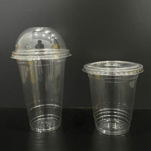Superior Quality Disposable 22oz Plastic PET clear <b>Cups</b> With Lid Cold Beverage Takeaway Iced Coffee <b>Latte</b> Juice Smoothie Glass - Product Image 1