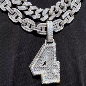 Chaîne cubaine en moissanite VVS plaquée or 18 carats en argent 925, largeur 13 mm et 22 mm, bijoux hip-hop pour hommes, cadeau IGI - Product Image 1