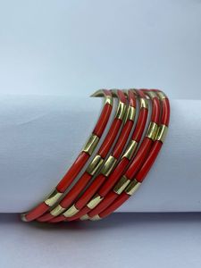 Bracelets ethniques légers et tendance en laiton antique et résine bleue faits à la main - Product Image 4