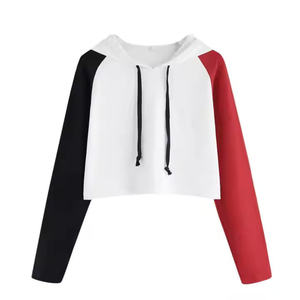 High Quality Custom Wholesale Lady Women Top Pullover Hoodie Crop <b>Club</b> Hoodies by Standard <b>International</b> - Product Image 5