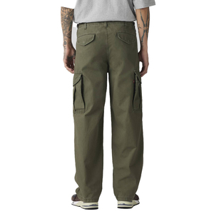 กางเกงคาร์โก้ผู้ชายทรงหลวม ผ้าแคนวาส ขากว้าง สตรีทแวร์ ชุดทำงาน กางเกงคาร์โก้แบบมีกระเป๋าเยอะ  รับผลิตตามแบบ OEM - Product Image 2