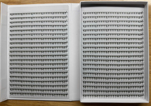 Extensions de cils pré-faits en vrac, en cheveux synthétiques, faits à la main, plateau de cils volumineux 40 rangées, cils naturels doux et longs, OEM - Product Image 6