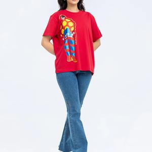 Camiseta de Marca de Moda Femenina Personalizada, Camiseta Básica Esencial para el Día a Día, Top Informal de Algodón con Cuello Redondo para Mujer - Product Image 2