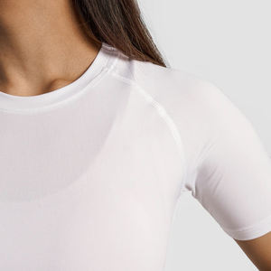Camiseta de Compresión de Secado Rápido con Cuello en V, 87% Poliéster, 13% Elastano, Tejido de Doble Capa con Elasticidad en 4 Direcciones, Talla Grande - Product Image 5