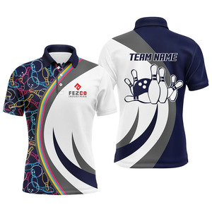 Custom <b>bowling</b> polo shirts Sublimation designs sports polo shirt Quick-drying polyester <b>bowling</b> jersey - Product Image 3