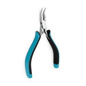 Chain Nose Pliers Jewelry Making <b>Tool</b> Teal Handle Carbon Steel Precision Needle Nose Wire Wrapping Crafting Professional <b>Tool</b> - Product Image 2