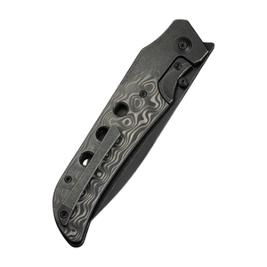 Cuchillos Plegables con Mango de Acero Inoxidable Negro, Diseño de Hoja Plegable Portátil para Acampar, Hacer Senderismo y Uso Diario - Product Image 5