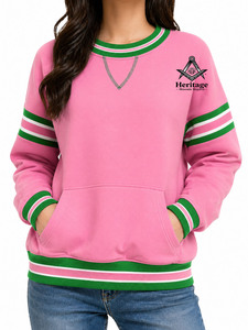 Nueva Llegada HMR, Camisetas de Algodón de Alta Calidad con Cuello Redondo y Manga Larga, Bordado de la Hermandad Alpha Kappa, Sudadera con Diseño de Collage - Product Image 4