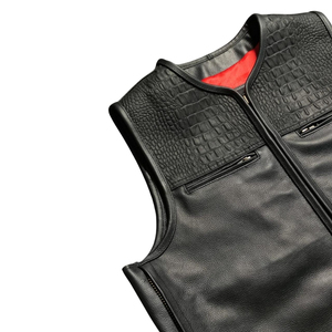 Chaleco de Motociclista para Hombre, de Poliéster/Algodón, con Cierre de Cremallera en Relieve, Cuello en V, Color Personalizado, para Otoño - Product Image 5