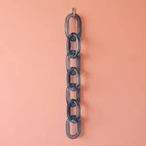 Decoración de Pared Moderna con Cadena de Eslabones de Resina Ovalada, Adorno Geométrico Abstracto para el Hogar, al Mejor Precio - Product Image 5
