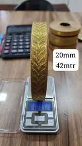 Dentelle à motifs zari riche, idéale pour les tenues de mariage, les bordures de chemisiers et les vêtements ethniques. - Product Image 3