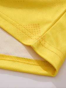 Jersey de Fútbol Americano Amarillo Verde Inspirado en Brasil, Ligero, de Malla Transpirable, Personalizado para Equipos, OEM, al por Mayor - Product Image 5