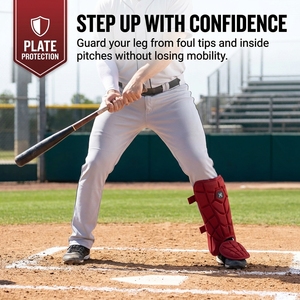 Baseball Batting Leg Guard Custom Design Batters Leg Guard Ankle Padded Training Wholesale Baseball Batter Shin Guard - Product Image 4