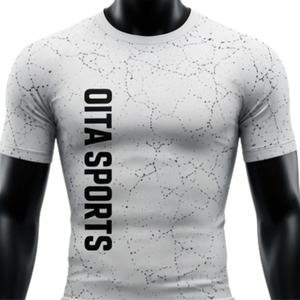 <b>White</b> Black <b>Men</b> Compression Shirt and <b>Shorts</b> Set Breathable Quick Dry Stretch Fitness Gym Training Running Workout Athletic - Product Image 3