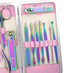 12-piece Infant Manicure Pedicure <b>Kit</b> <b>Nail</b> Scissors Clippers Durable Professional Steel Titanium-coated - Product Image 2