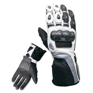 Gants de moto en cuir de qualité supérieure pour hommes, protection en fibre de carbone, doigts entièrement ventilés, pour motards, fabriqués en usine - Product Image 5