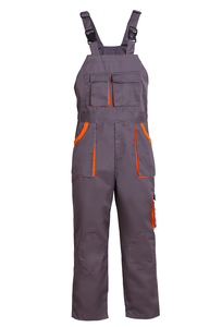 Combinaisons de travail en coton noir pour hommes, bretelles réglables, anti-poussière, uniformes - Product Image 5