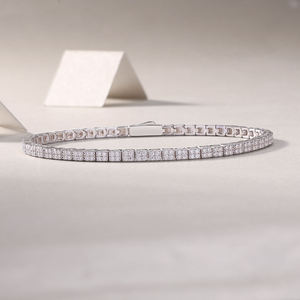 Elegante Pulsera de Eslabones con Microincrustaciones de Piedras Preciosas, Plata de Ley, Joyería Fina de Lujo para la Muñeca, Diseño de Cadena Brillante, Regalo - Product Image 3