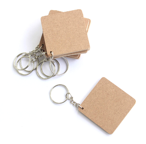 Best Quality MDF Keychain Round Shape Promotional Gift Custom Logo <b>Keyrings</b> Sublimation MDF - Product Image 6