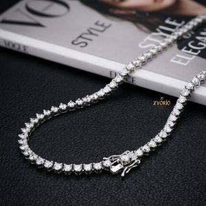 14K Gold Heart Cut Tennis Chain <b>Necklace</b> Luxury Iced Out Heart Link Chain Diamond Tennis <b>Necklace</b> Hip Hop Jewelry - Product Image 4