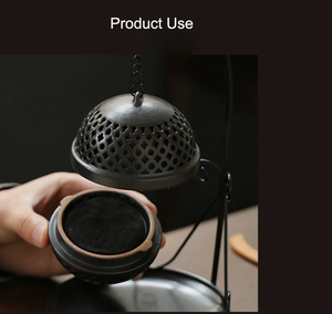 Classic Indian Religious Incense Burner <b>Bakhoor</b> with Eco-Friendly Natural Materials for <b>Oud</b> Wood Aroma and Timeless Home Decor - Product Image 6